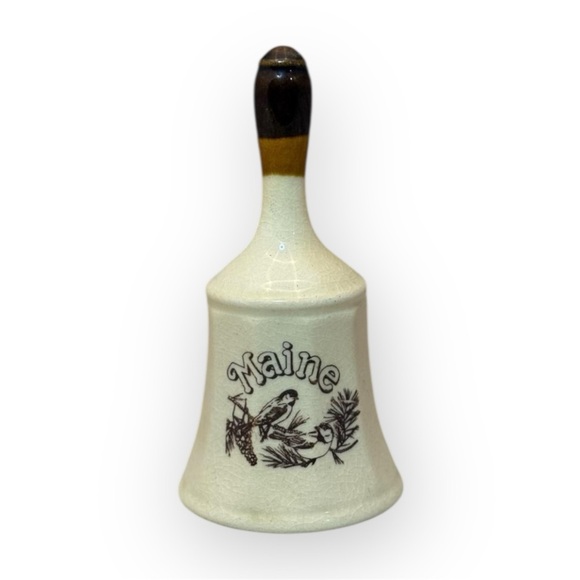 None Other - Maine Souvenir Bell with Bird Design